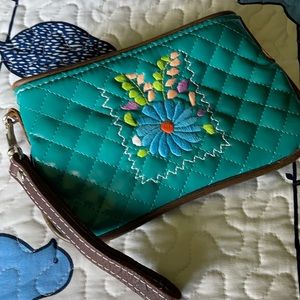 Consuela quilted wristlet